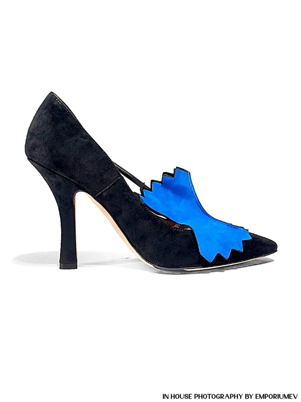 NIB Bally Bijou Black Kid Suede Women 38 EUR 7.5 US Pumps